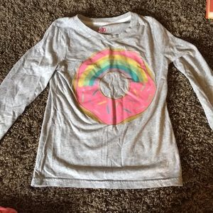 Grey Rainbow Donut Shirt